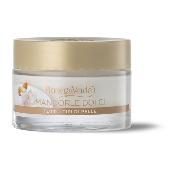 MANDORLE DOLCI - Crema viso - idratante addolcente - con latte e olio di Mandorle dolci - tutti i tipi di pelle