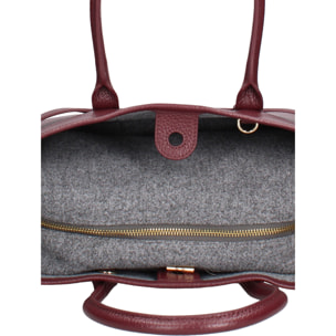 Borsa a mano da donna Made in Italy - Modello Valoria Nova - 100% pelle - 28.0 x 20.0 x 13.0 cm