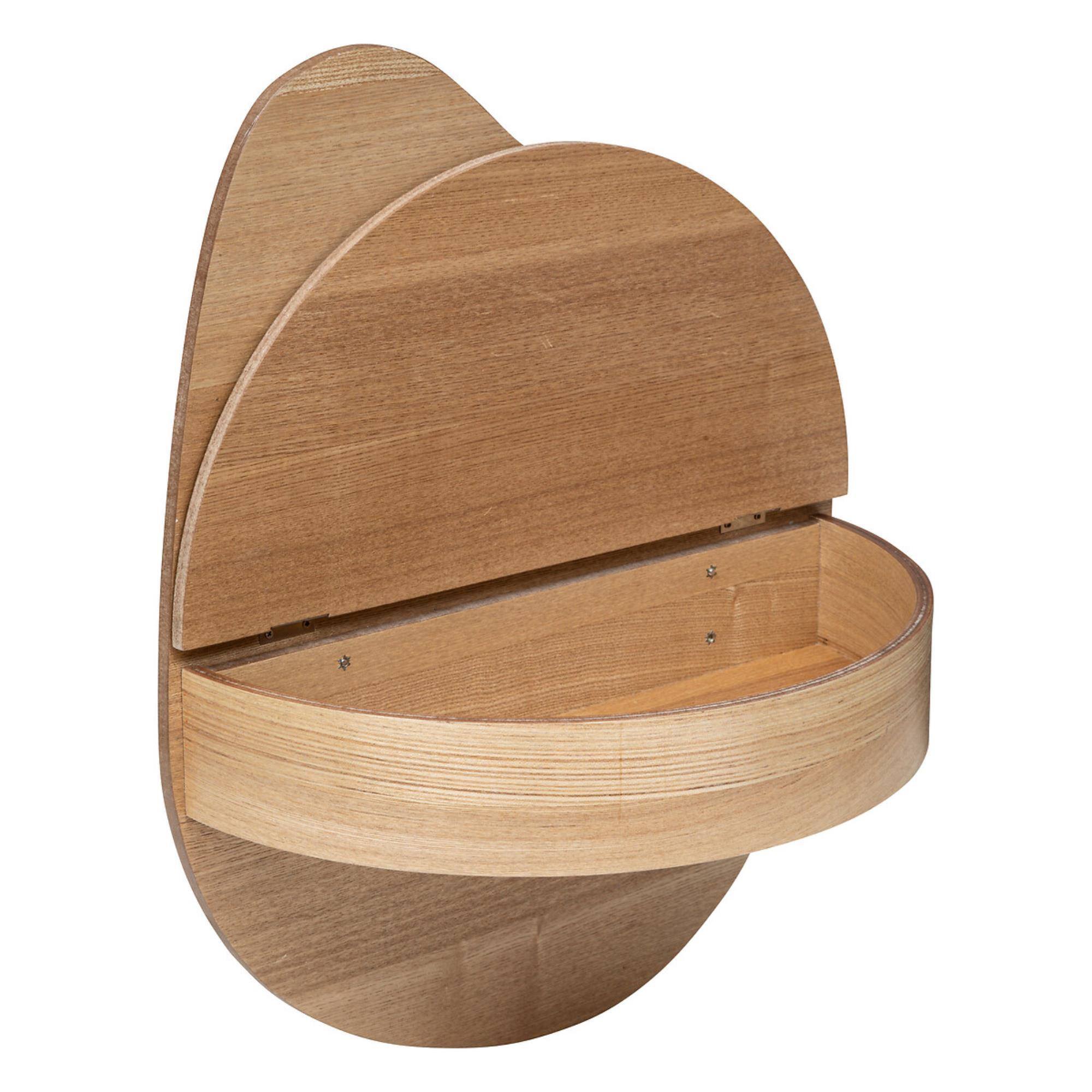 Estante de pared 'Giuseppe' 49,5x39,5cm en MDF con acabado natural