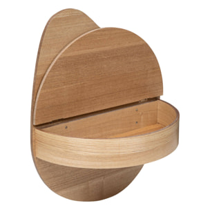 Estante de pared 'Giuseppe' 49,5x39,5cm en MDF con acabado natural