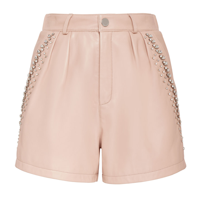 PHILIPP PLEIN Leather Shorts