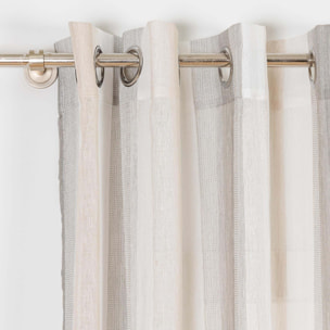 Cortina Libia Raya Vertical gris perla