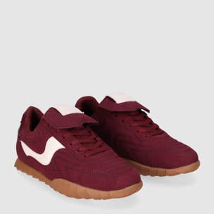 Deportivos de Tejido - Vino - Tacón: Bajo