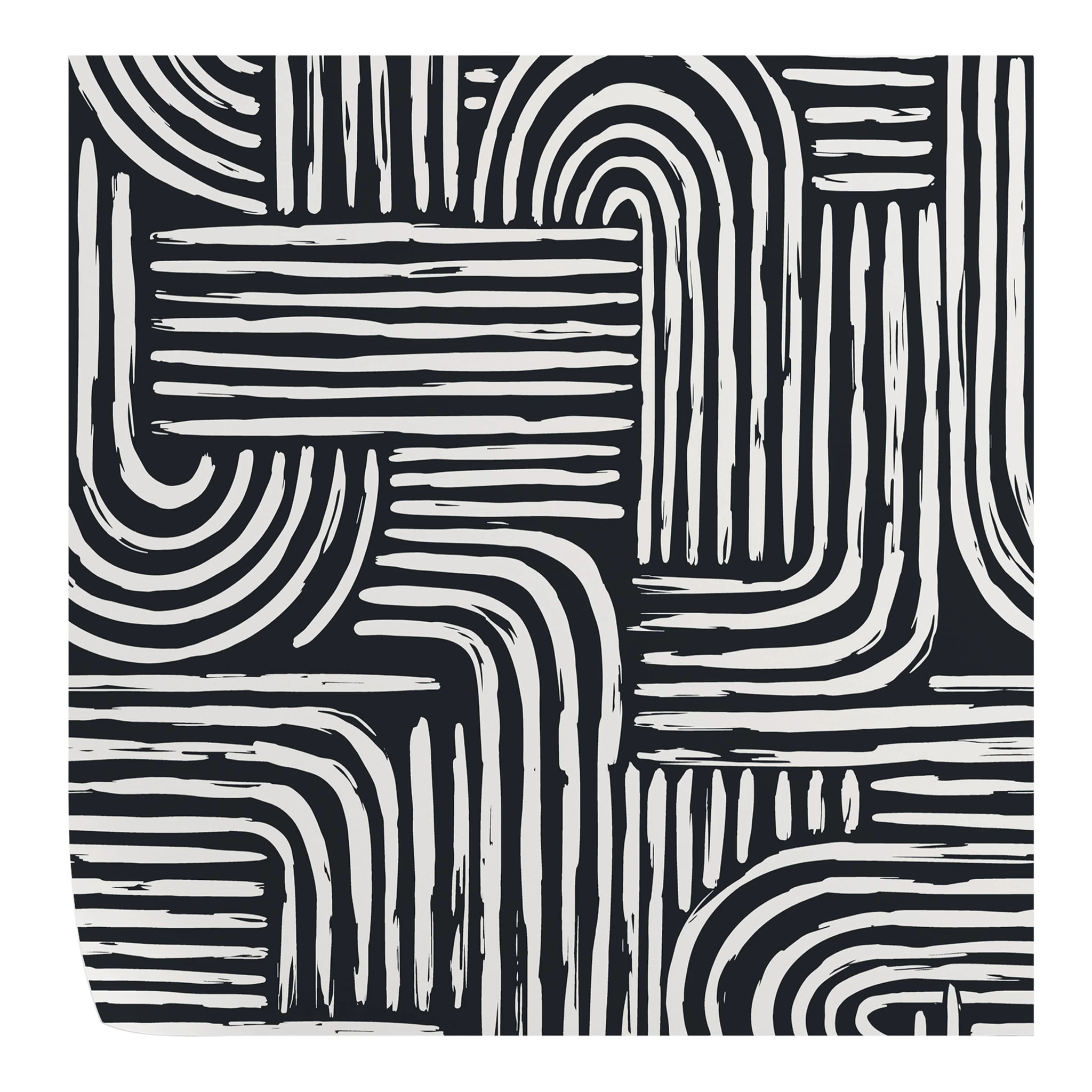 Carta da Parati Righe Nere