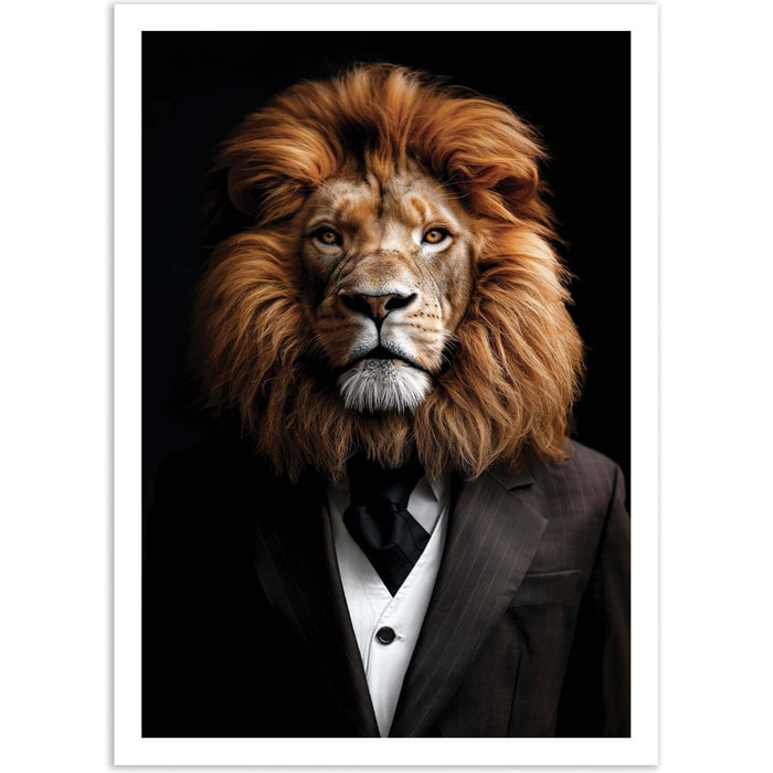 Affiche - Lion Wild Suits - Philippe Hugonnard