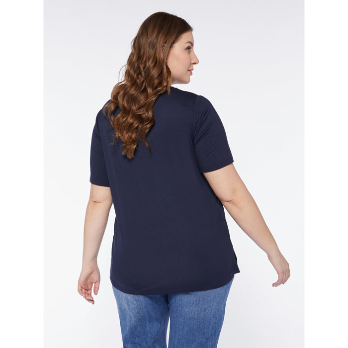 Fiorella Rubino - Blusa de raso - Azul