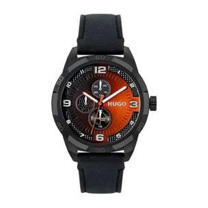 Reloj Hugo 1530275 Hombre Analogico Cuarzo con Correa de Piel