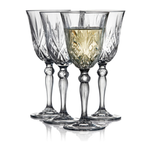 Set de 4 verres à vin blanc Melodia 21cl