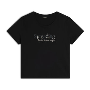 T-shirt in cotone Supima con stampa Spreading Love
