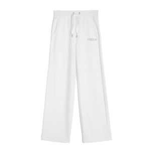 Pantaloni donna in french terry modal con gamba dritta