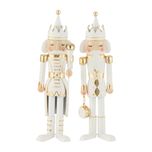 J-Line figurine Casse-Noisette - métal/fer - or/blanc - small - 2 pièces