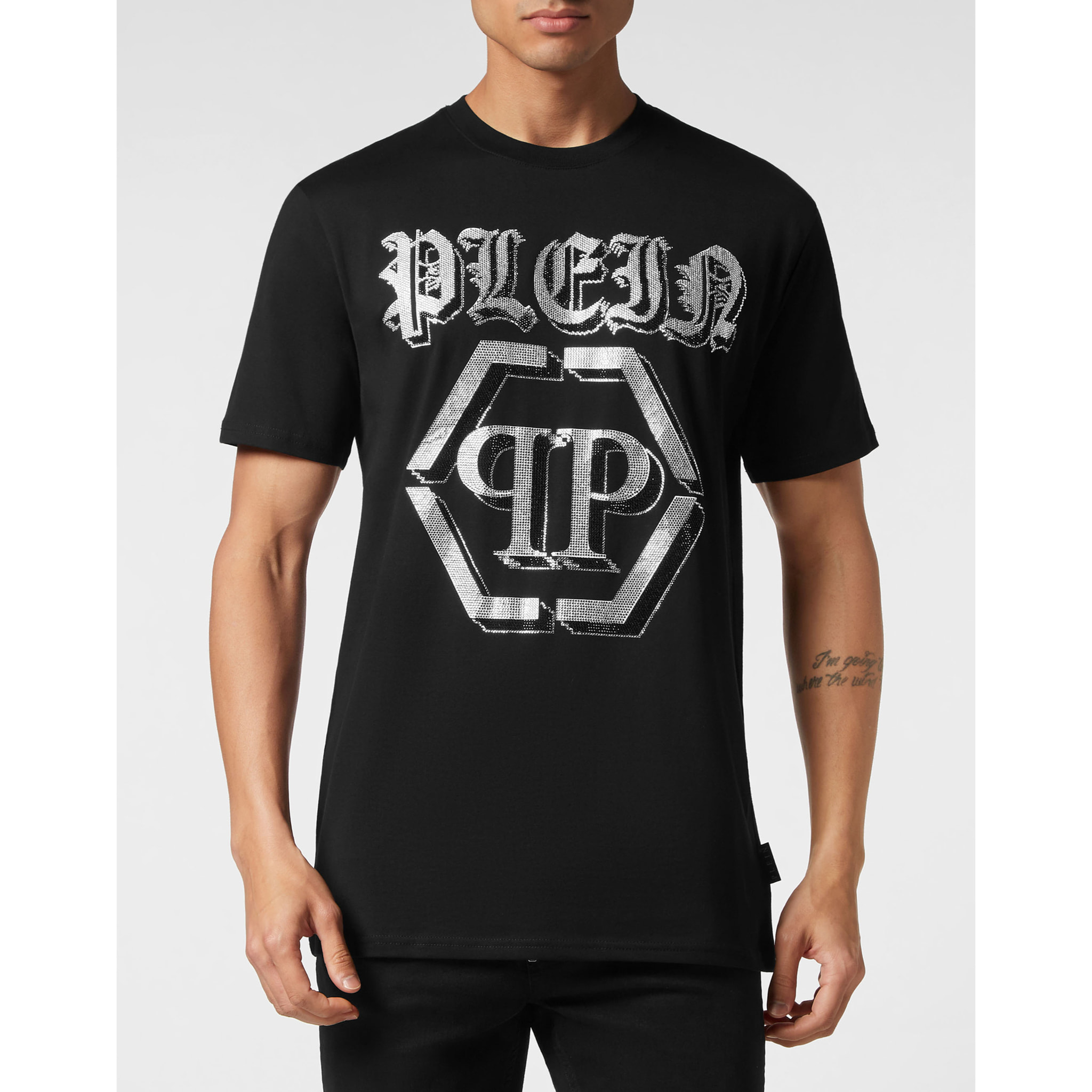 PHILIPP PLEIN Maglietta a girocollo CHROME