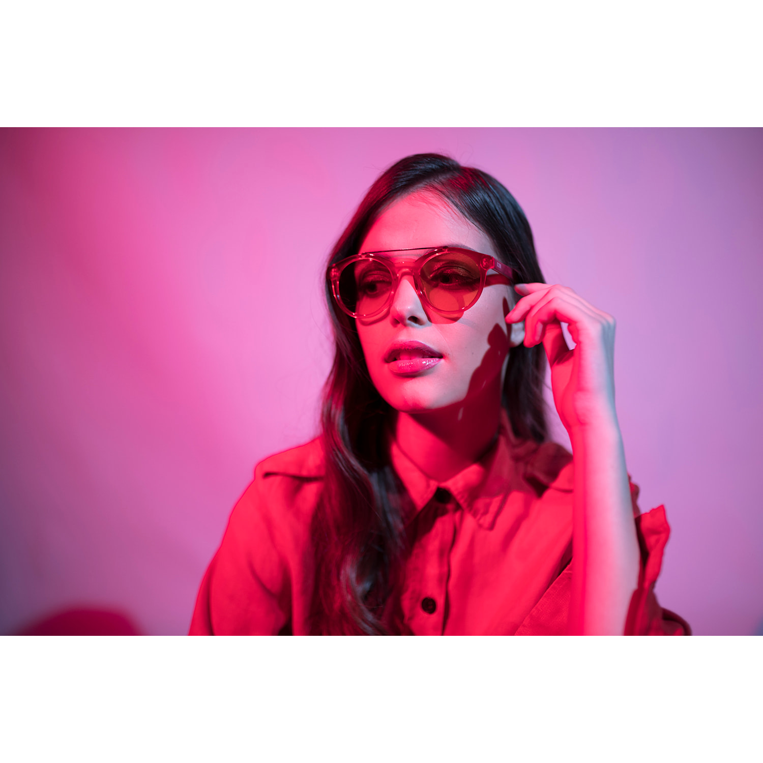 Gafas de sol OCEAN TIBURON - Trans. rojo / Roja espacial