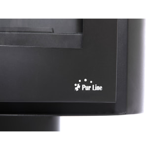 Poêle à l'éthanol en acier carré