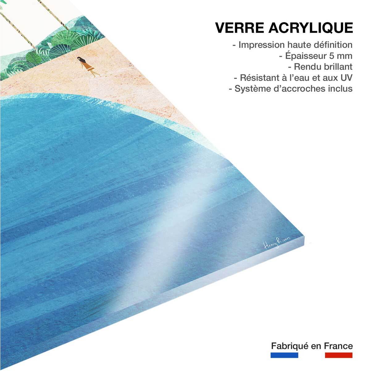 Tableau monde paradise beach  Tableau plexiglas