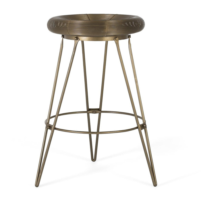 Taburete de Metal 45 Cm Estilo Industrial Moderno