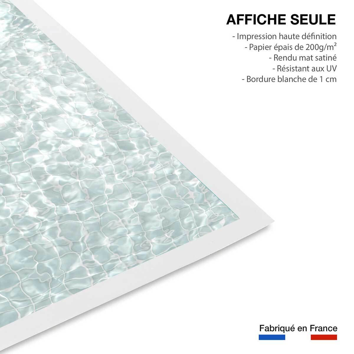 Poster au fond de la piscine Affiche seule