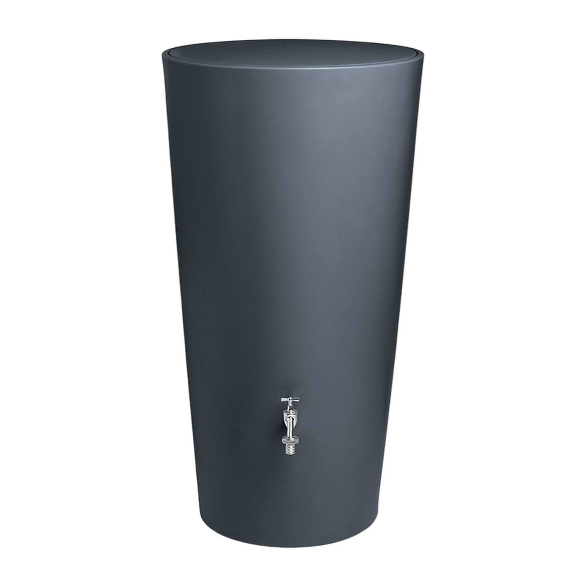 Bidón para agua de lluvia rainbowl de 210l color antracita