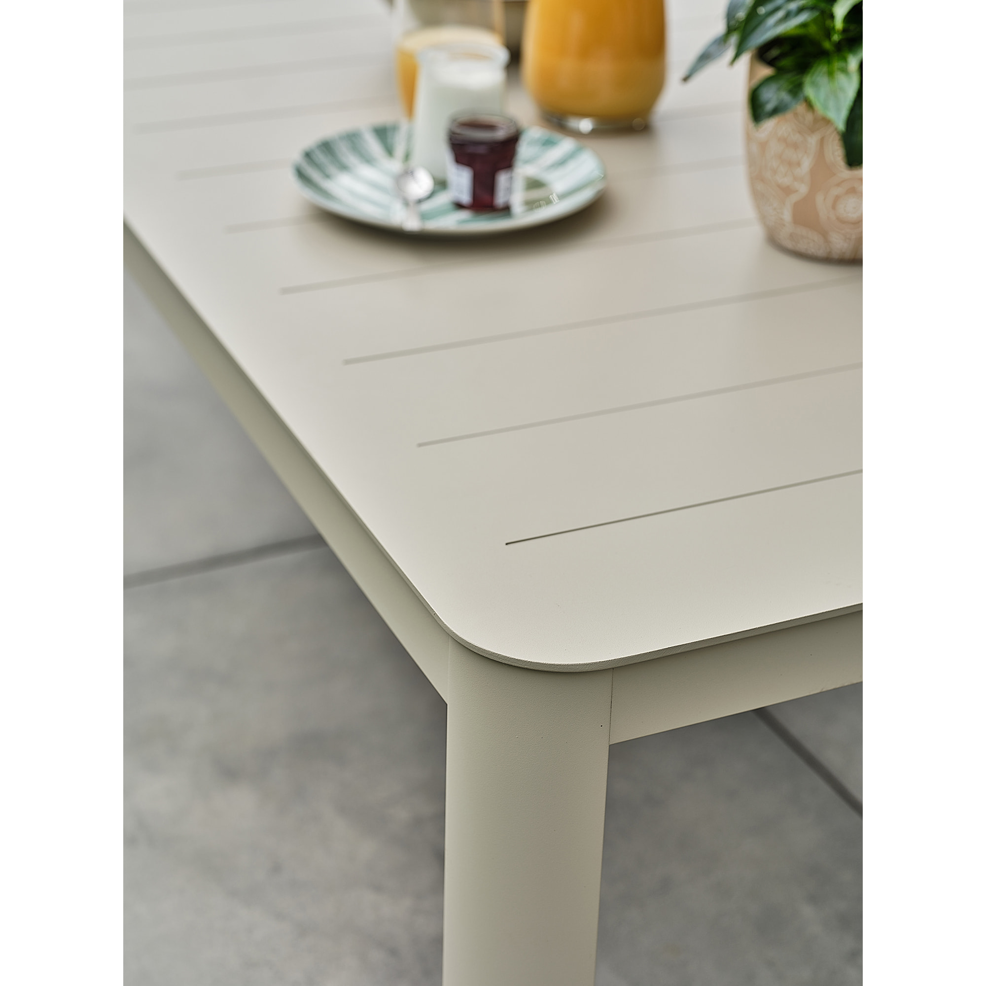 KELIA - Salon bas de jardin 5 places - Grège