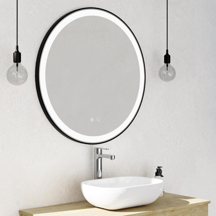 Miroir de salle de bain LED Per Tactil, 80 cm