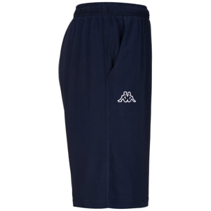 Kappa - Pantaloni Corti Uomo Blu - Logo Ariosto Ry