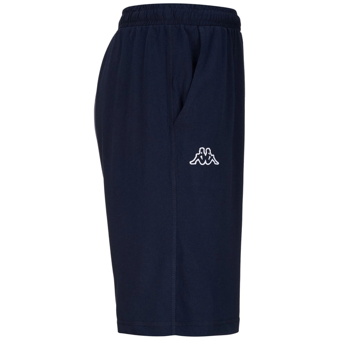 Kappa - Pantaloni Corti Uomo Blu - Logo Ariosto Ry