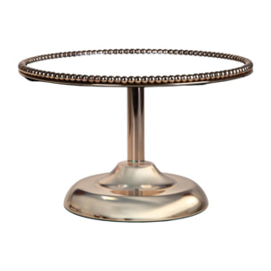 Alzata d.25xh16 cm con specchio elegance - Pezzi 1 - ORO - Bianchi Dino SpA