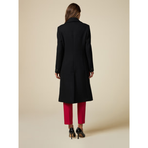 Oltre - Double-breasted wool blend coat - Negro