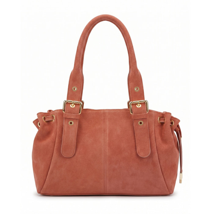 Borsa a mano da donna Made in Italy - Modello Lumena Lux - 100% pelle - 20.0 x 21.0 x 33.0 cm