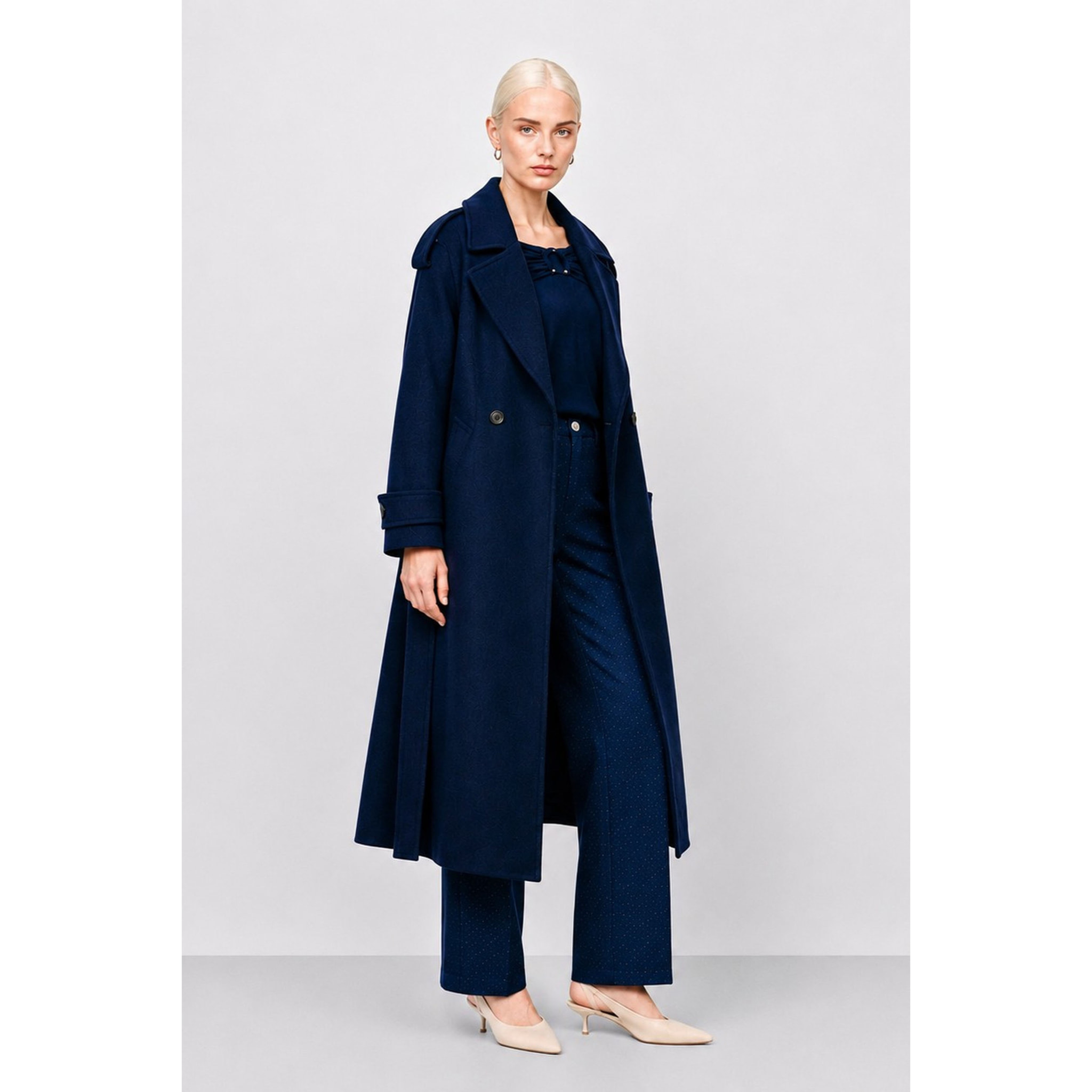 Kocca - Cappotto trench da donna doppiopetto con cintura Donna