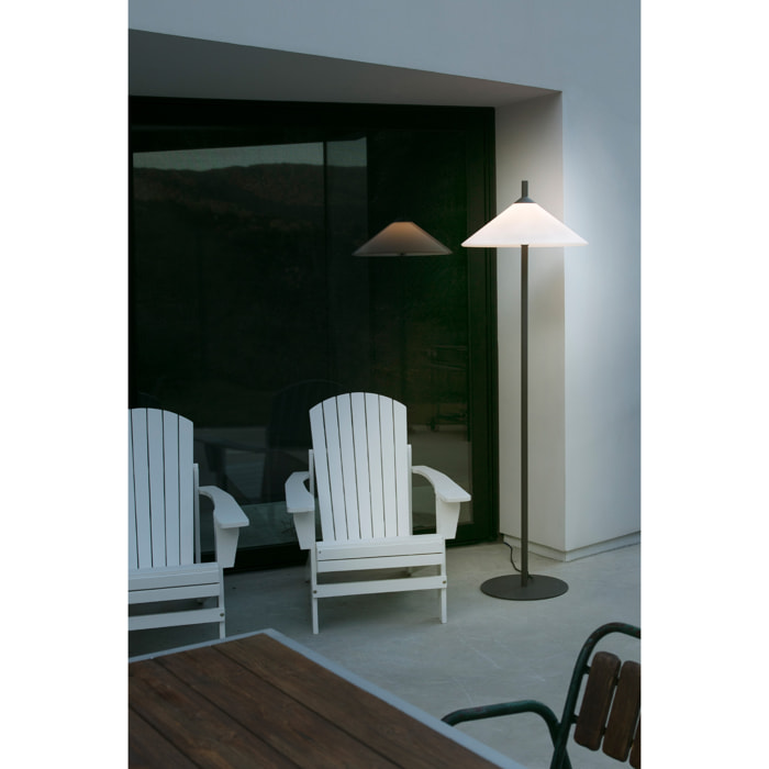 SAIGON OUT 2000 R55 Lampadaire gris/blanc mat