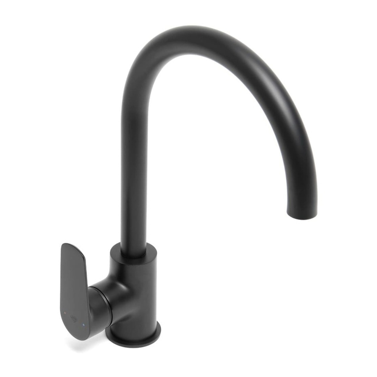 Robinet d'évier Swiss Aqua Technologies Mood avec bras tournant noir mat SATBSMOOD280KC