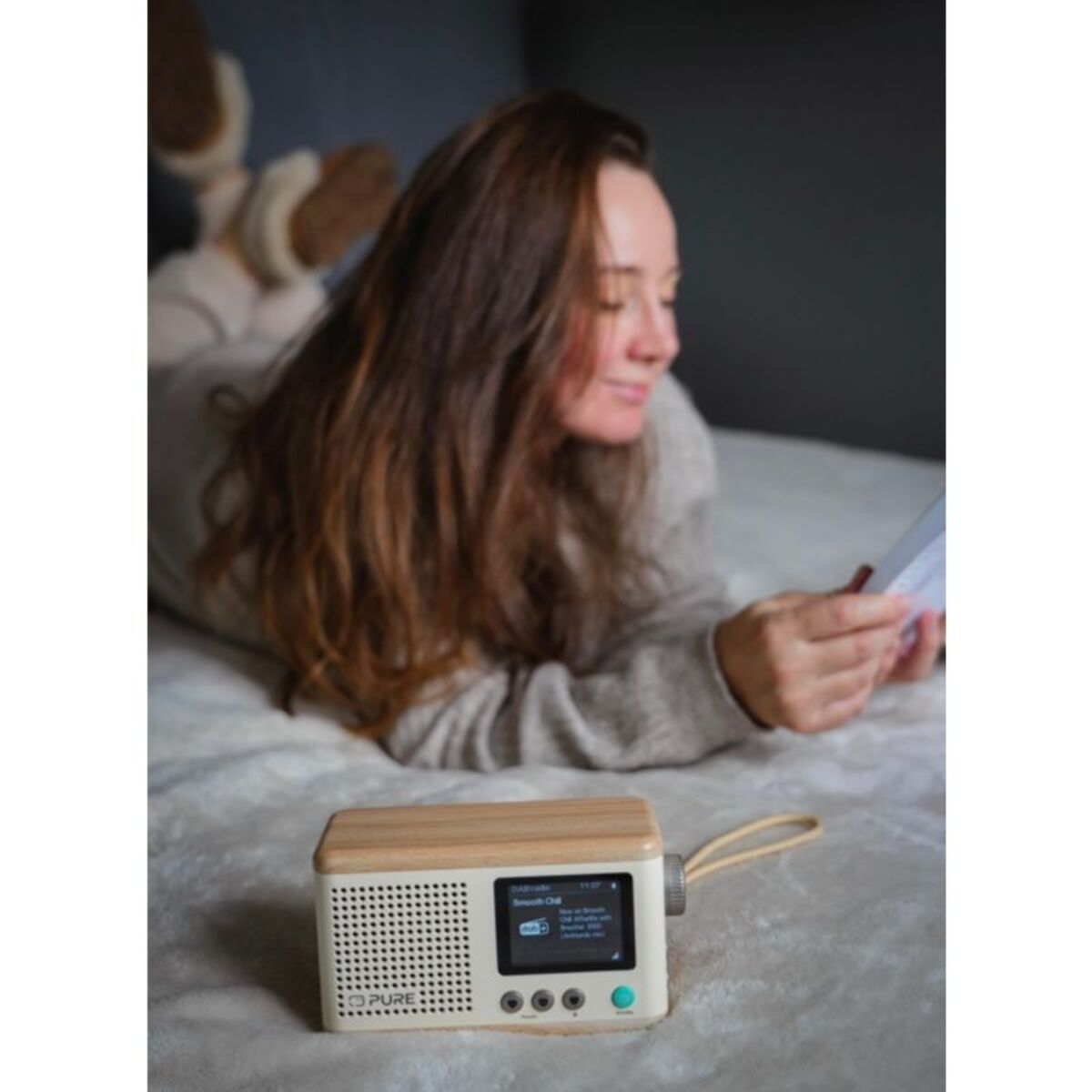Radio DAB PURE Classic Mini Cotton White/Oak