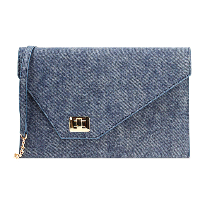 Pochette donna jeans in tessuto
