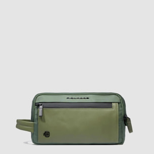 Piquadro Beauty case in tessuto riciclato