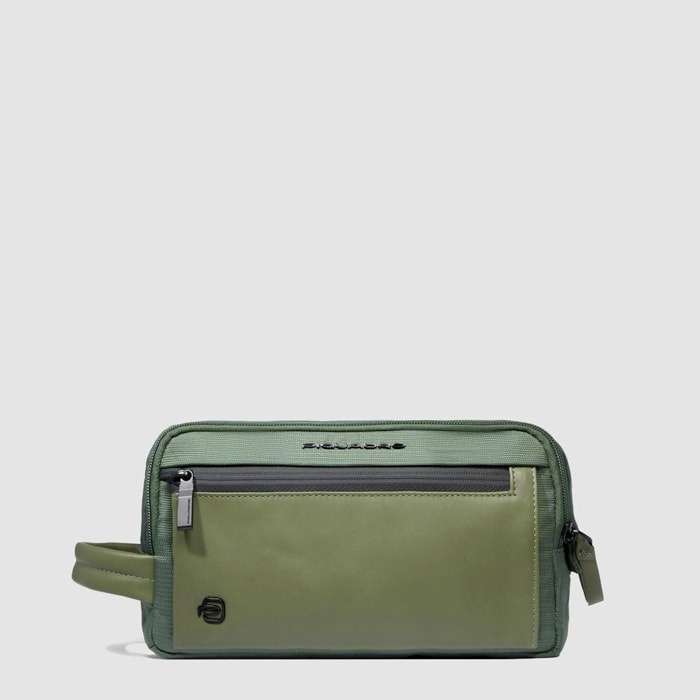 Piquadro Beauty case in tessuto riciclato
