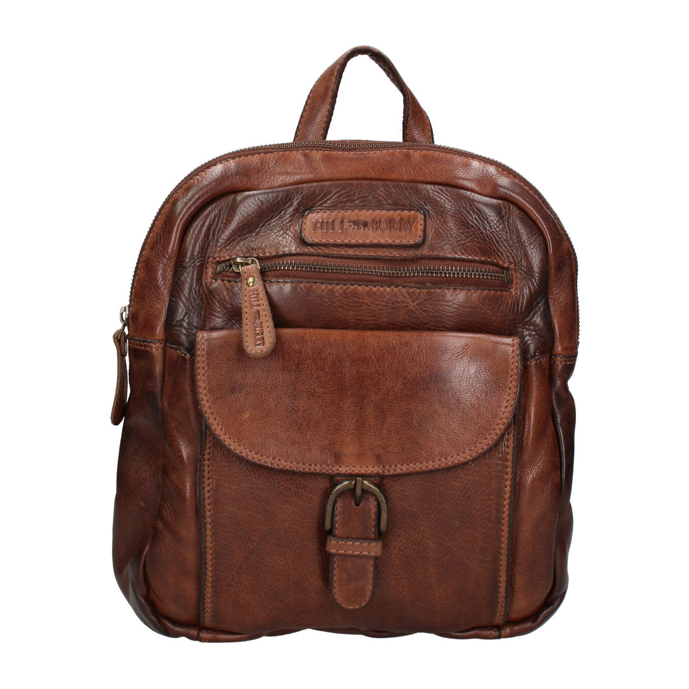 Zaino  da uomo In Vera pelle Made in Italy 24x27x9 cm