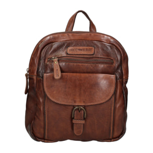 Zaino  da uomo In Vera pelle Made in Italy 24x27x9 cm