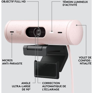 Webcam LOGITECH Brio 500 HD Rose