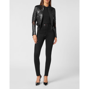 PHILIPP PLEIN Biker de cuero