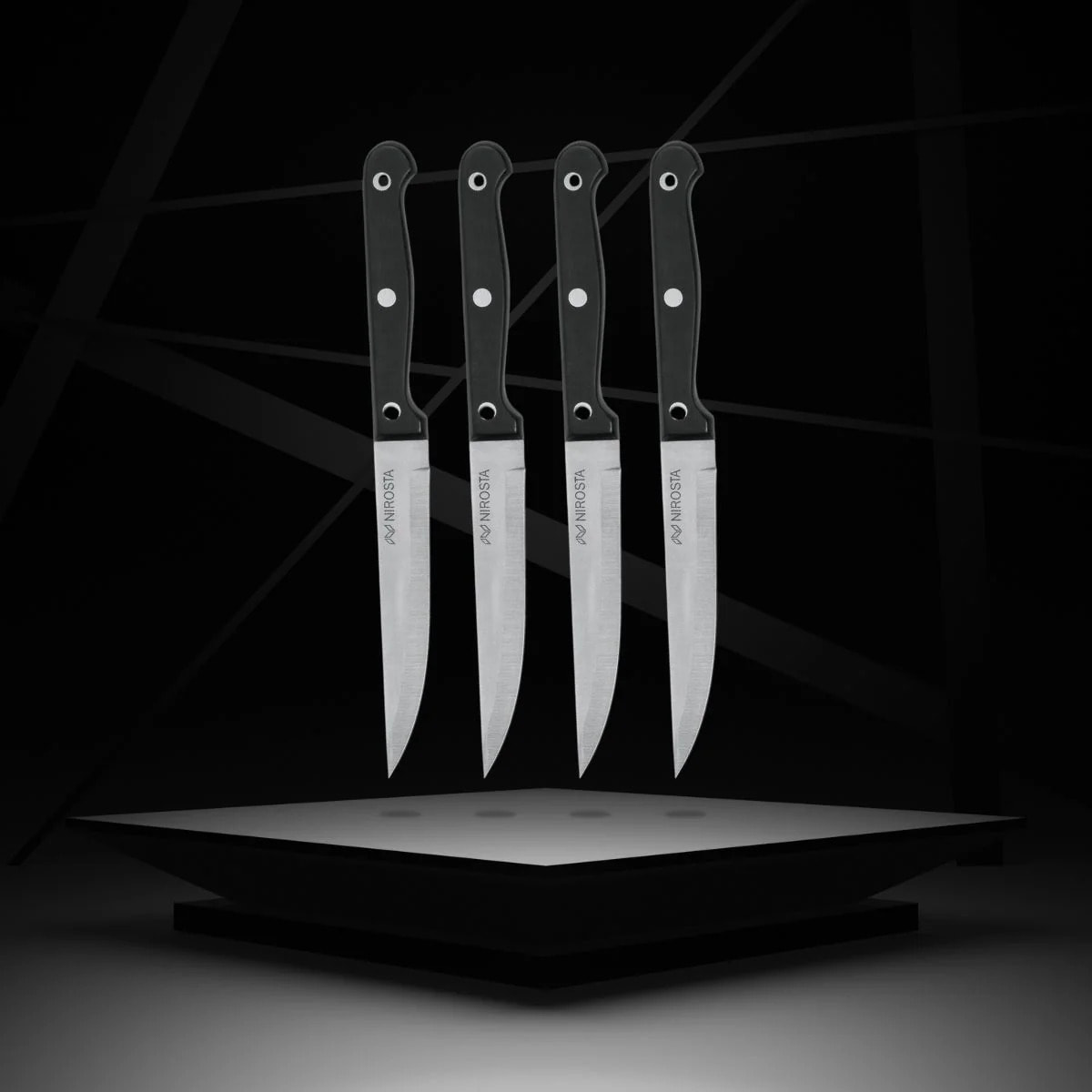 Lot de 4 Couteaux à steak Nirosta Mega 21 cm