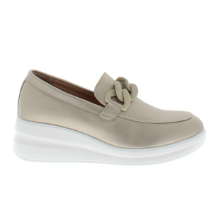 Armata di Mare Scarpe Mocassini Donna Zeppa con Soletta in Memory Foam AMD S51H13 Light Gold