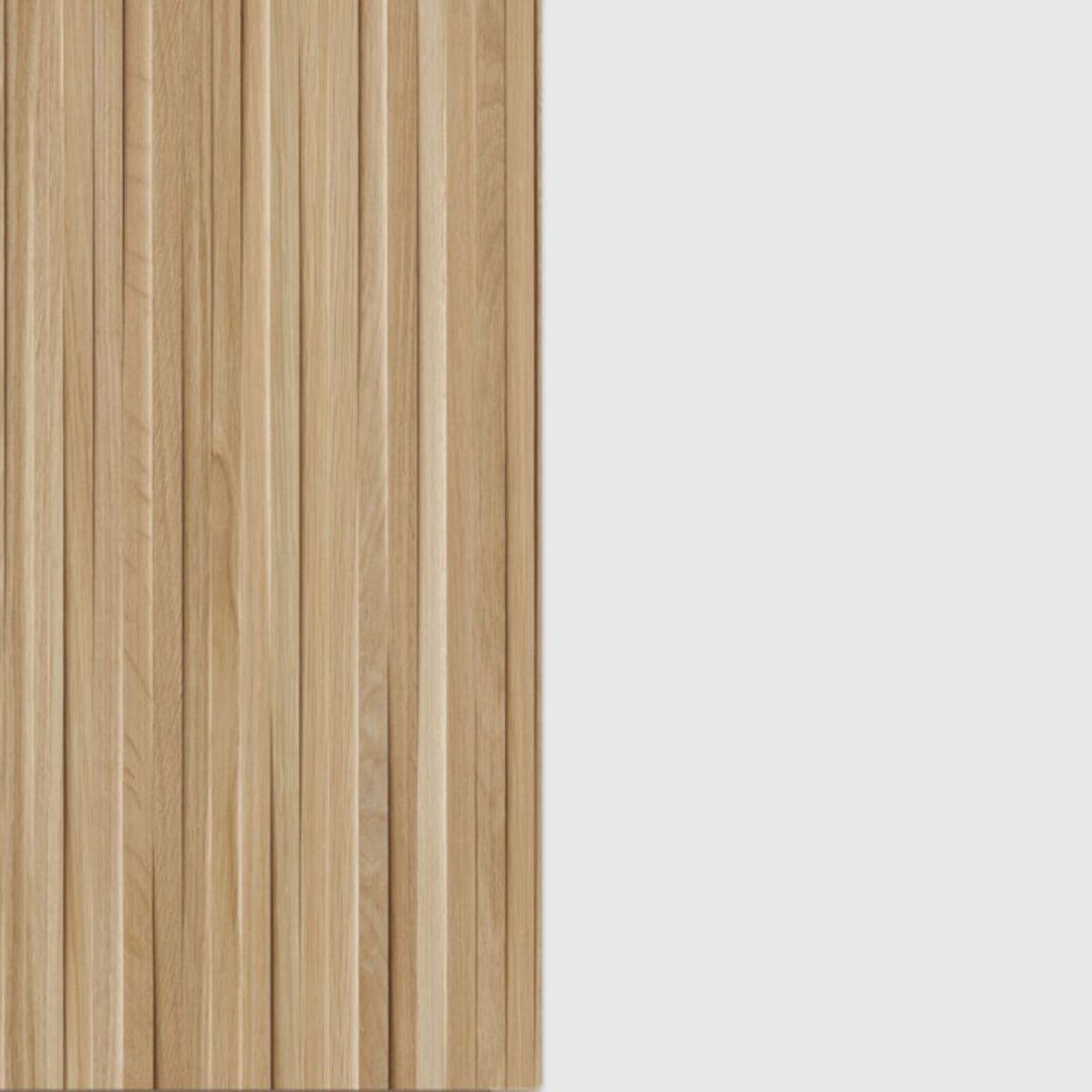 Pack salón con mesa de centro Nitza Plus V1 Blanco Artik (Blanco Mate) - Natur