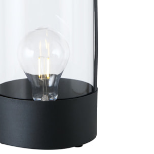 Lampe cork led noire