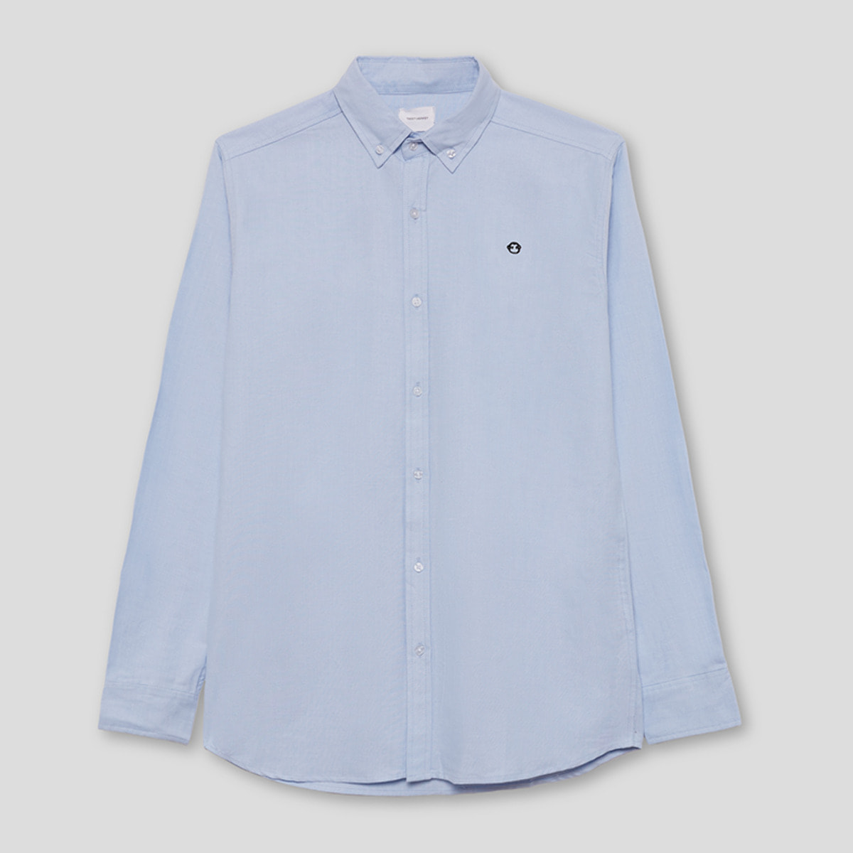 Polo Niño Manga Larga de Punto Camisa 100 % Algodón Color Blanco, Cuello Button-Down, Botones Frontales, Logo Bordado | Color: Celeste | Street Monkey