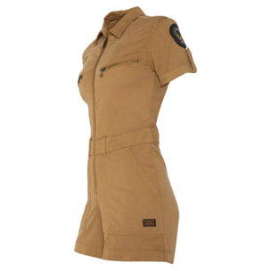 TRSWIFTW SHORT JUMPSUIT WITH MILITARY BADGES IN TENCEL 63% COTTON 18% TENCEL 15% POLYESTER 4% ELASTANE Cachi