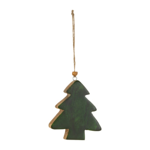 J-Line suspension Sapin de Noël - bois - vert - small - 4 pcs