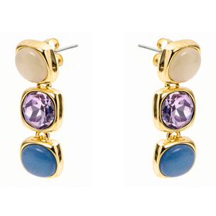 Pendientes Shureo acabado oro amarillo 18k