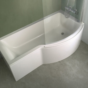 Baignoire Connect air 170 X 80 avec Pare Bain asymétrique droite