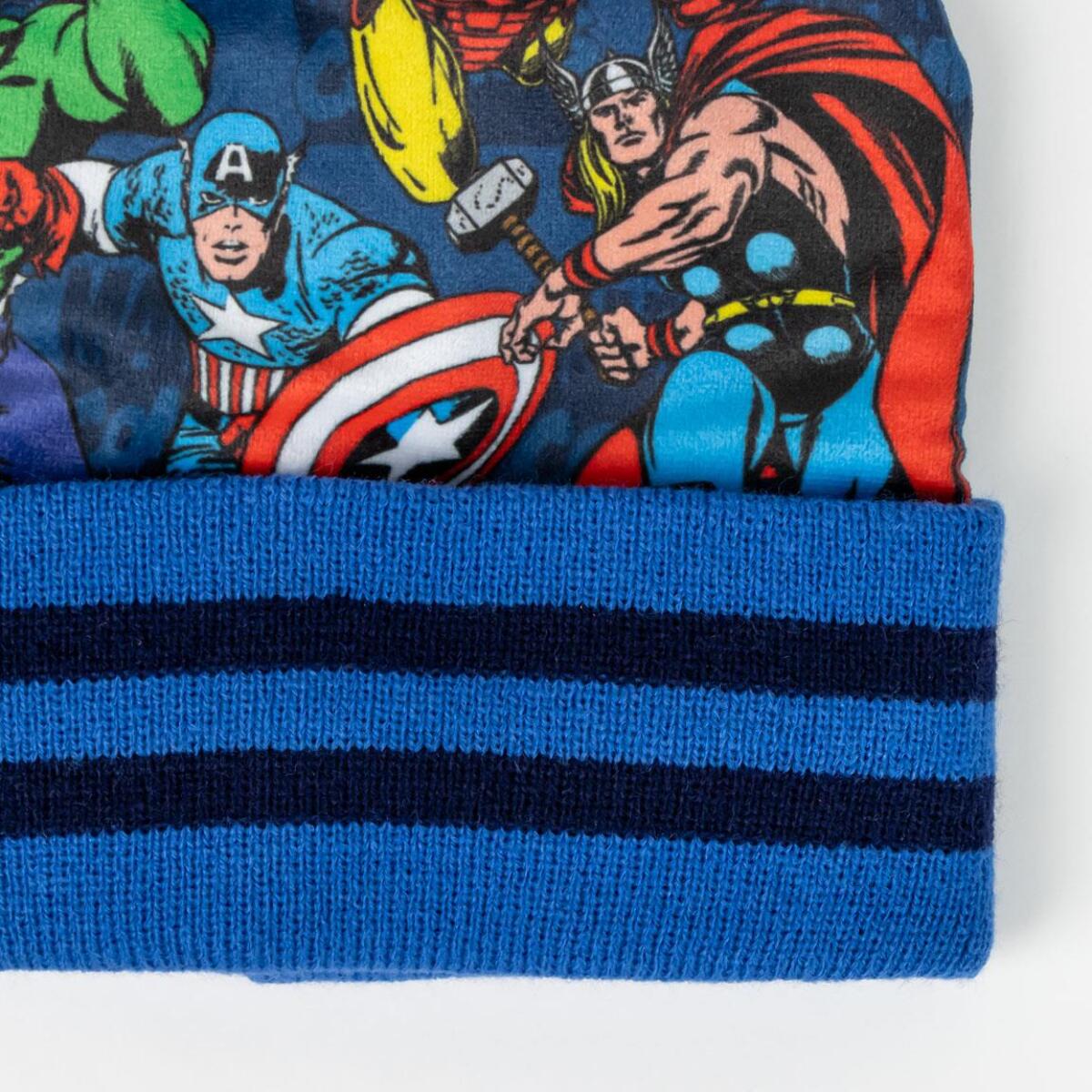 Conjunto gorro, guantes y tubo de cuello infantil "Avengers"